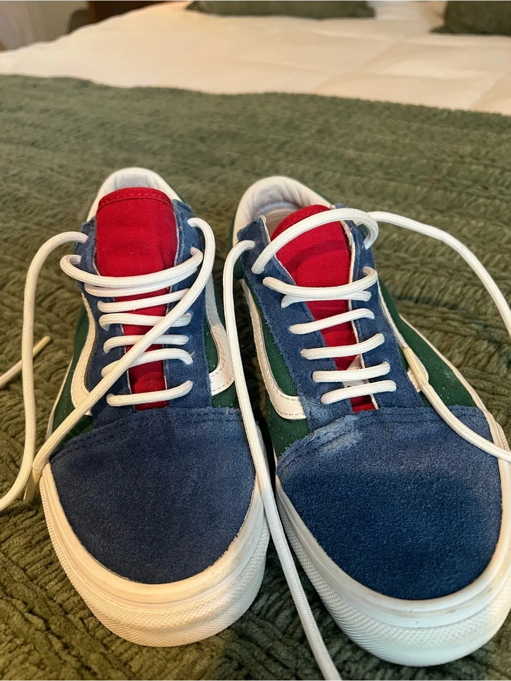 Vans Multicolor Blue Green Red Low-Top Sneakers Vans old skool “yacht club”